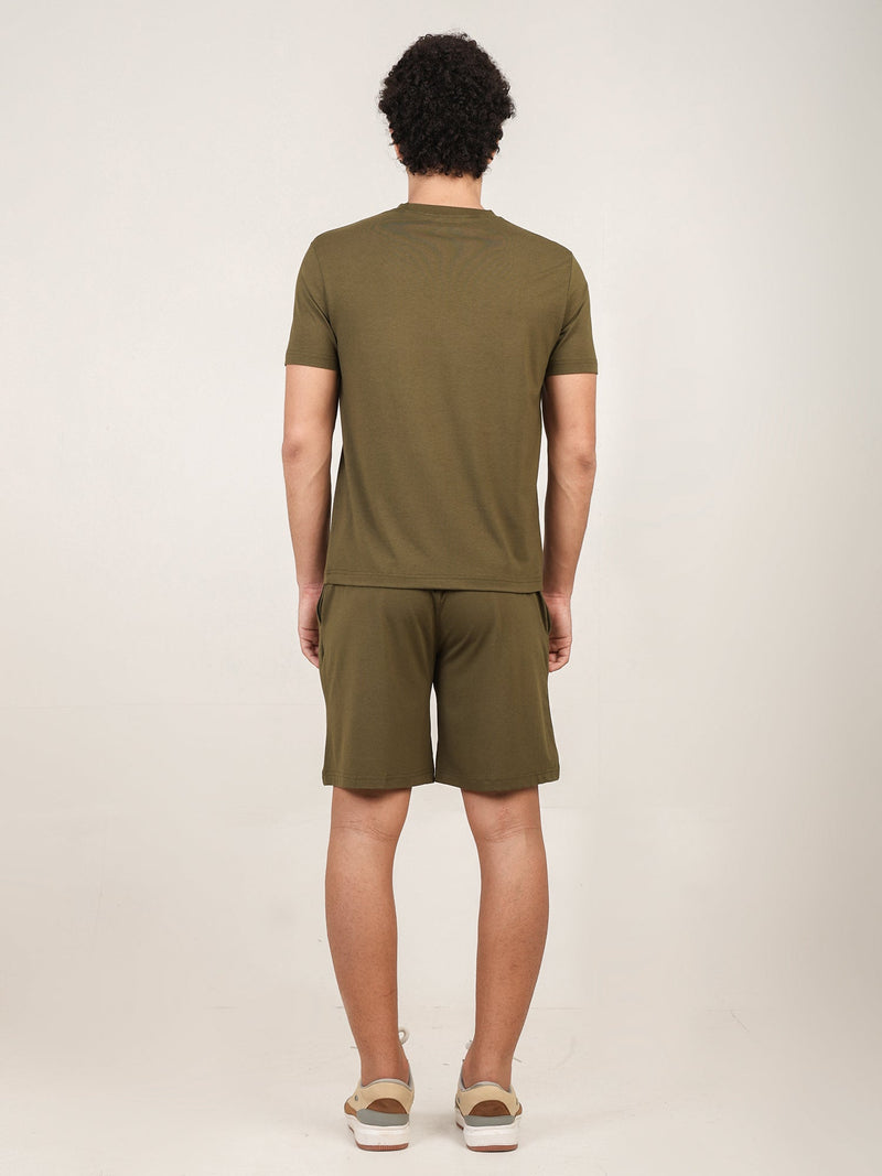 Naturefab Men's Organic Bamboo Co-ord Moss Green-6