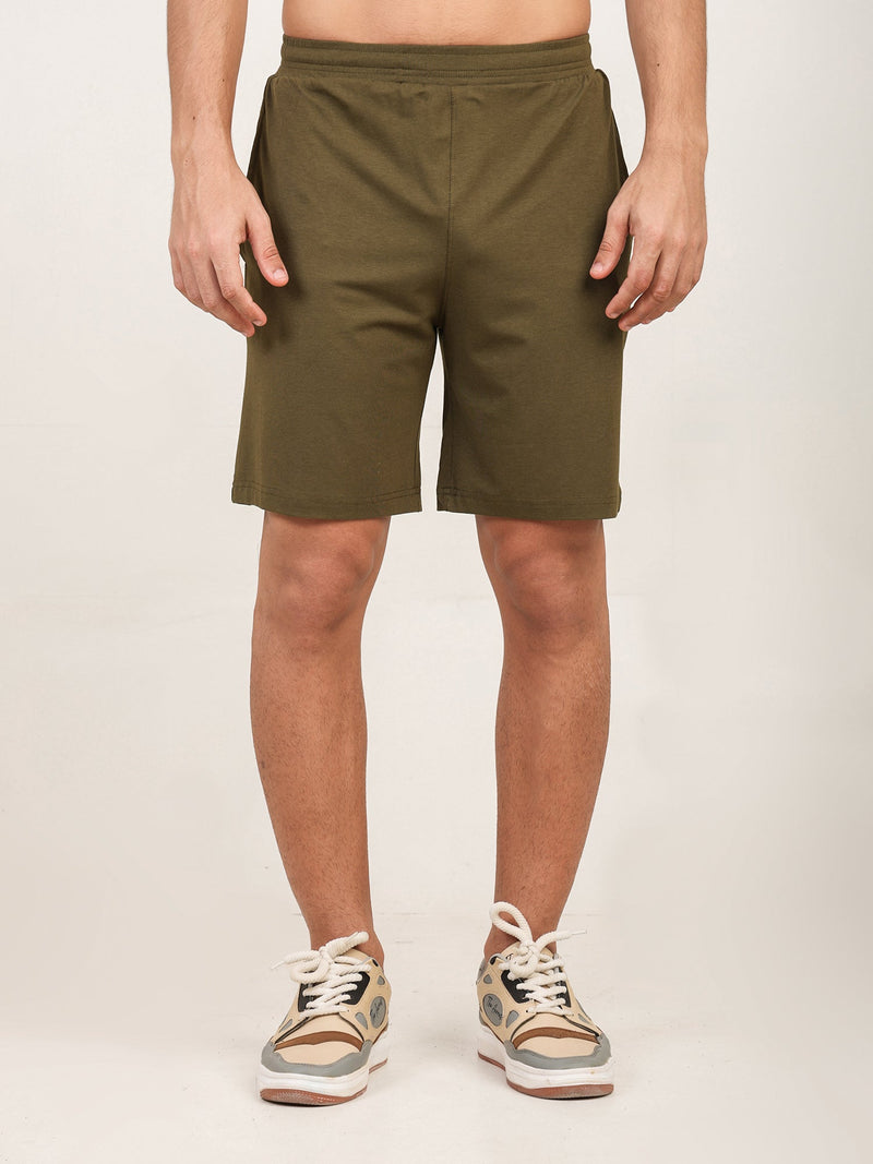 Naturefab Men’s Organic Bamboo Shorts Moss Green-1