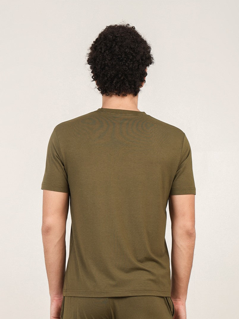 Naturefab Men's Organic Bamboo Tshirt Moss Green-4