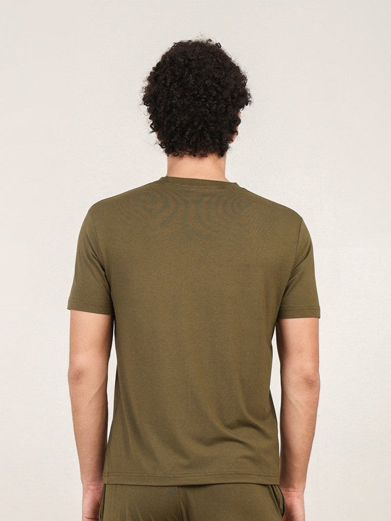 Naturefab Men's Organic Bamboo Tshirt Moss Green-4