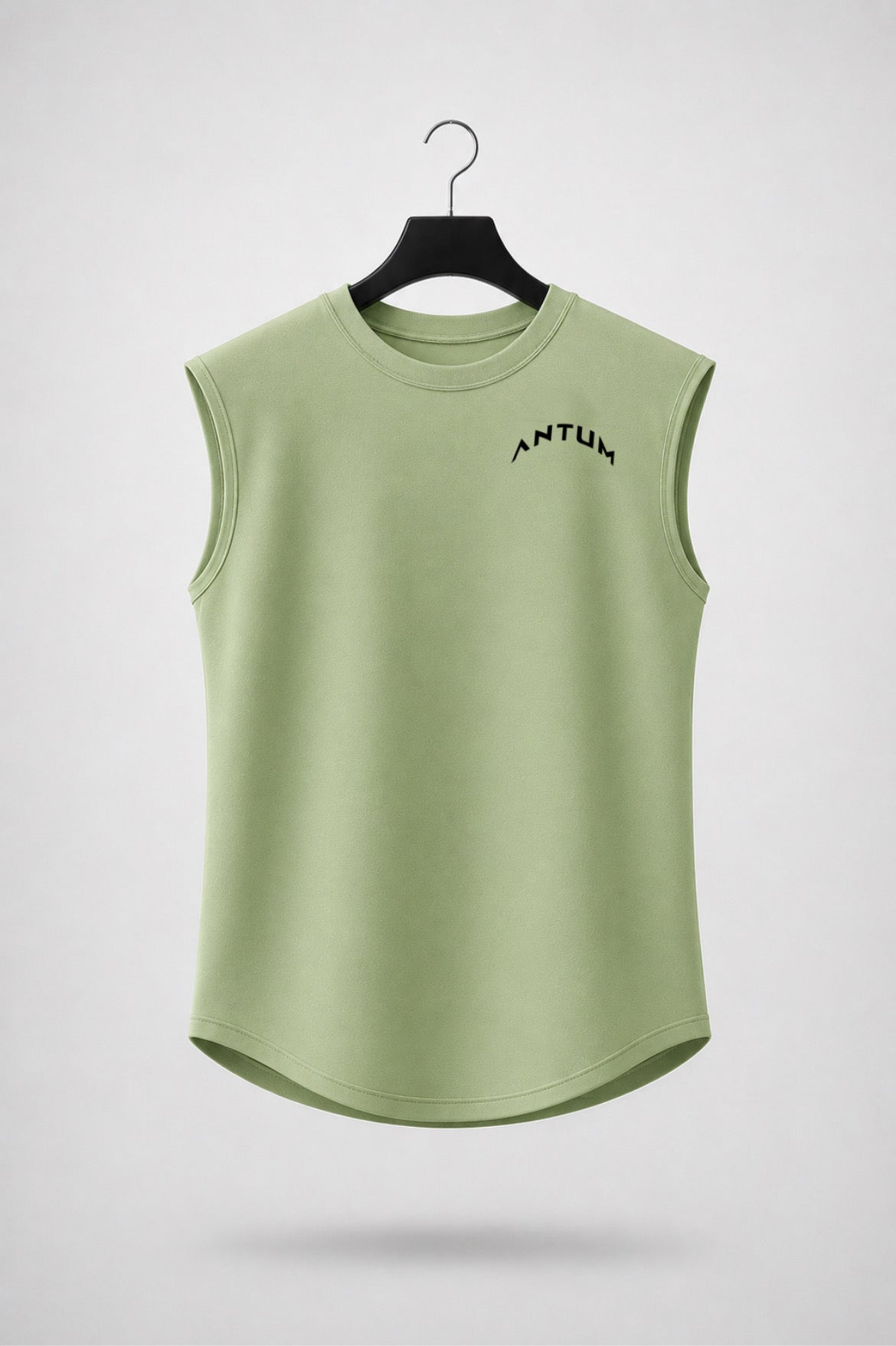 Pista Green Drop Shoulder Sleeveless