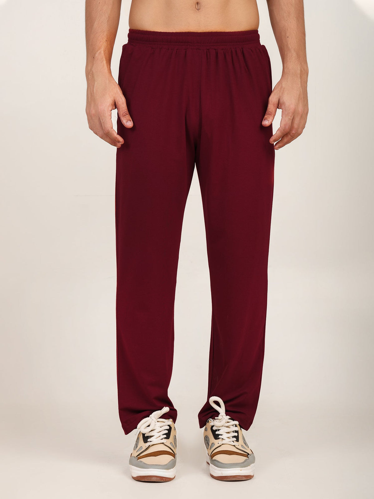 Naturefab Men’s Organic Bamboo Pajama Deep Red-1