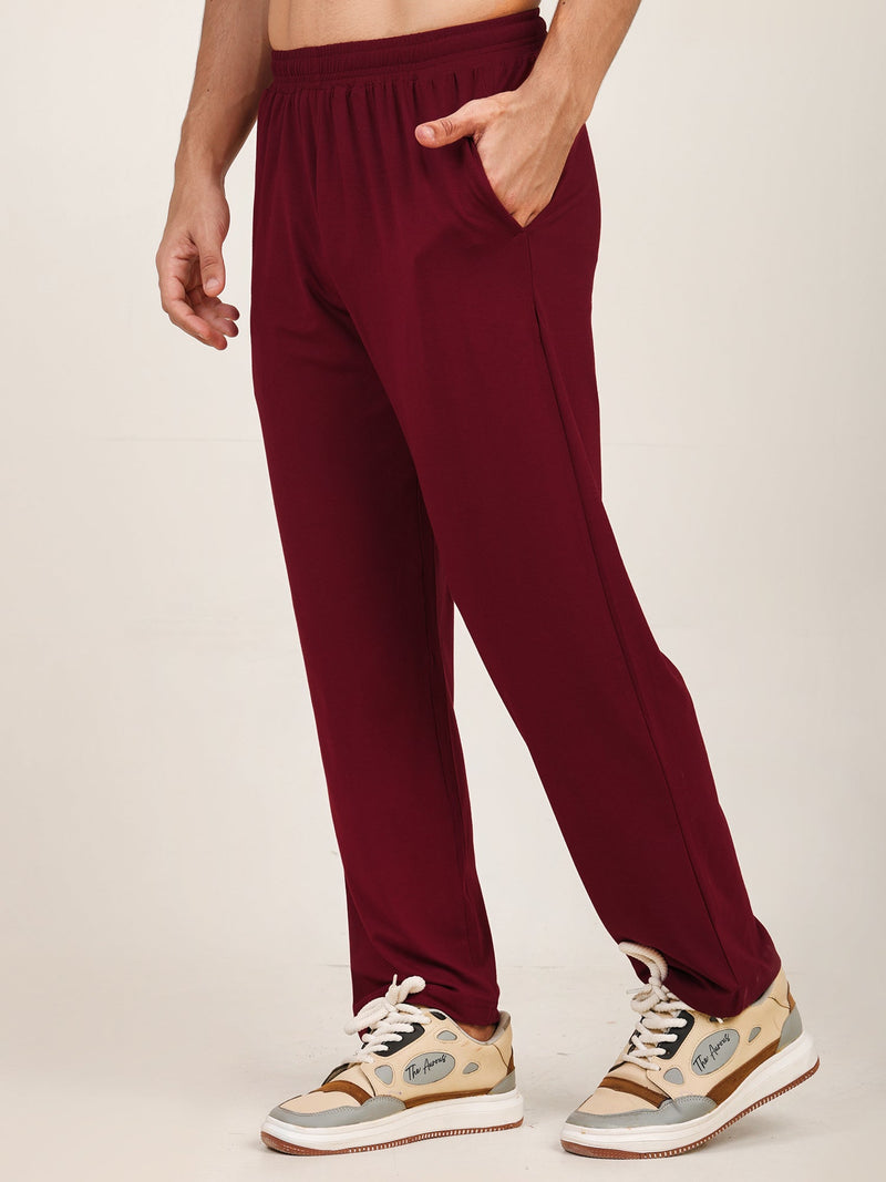 Naturefab Men’s Organic Bamboo Pajama Deep Red-2
