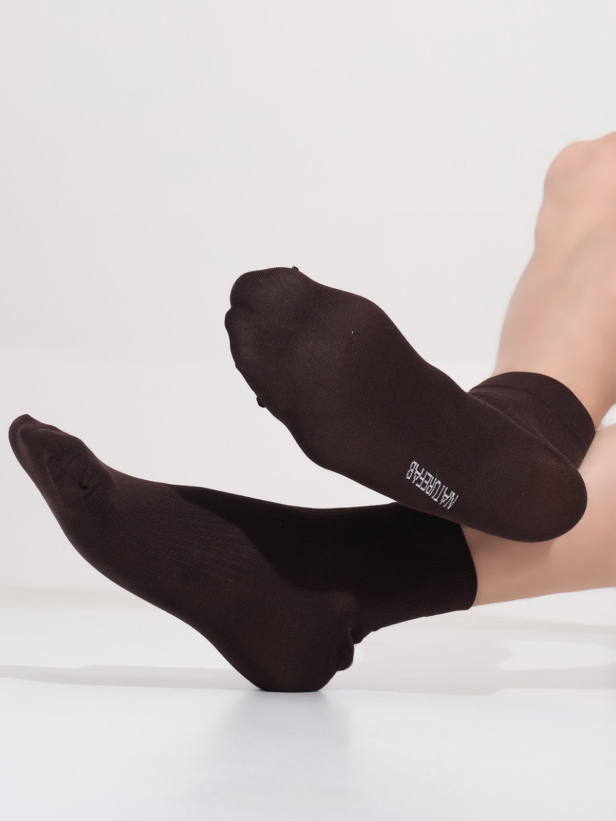 Naturefab Men's Bamboo Ankle Length socks Dark Oak (Pack of 3)