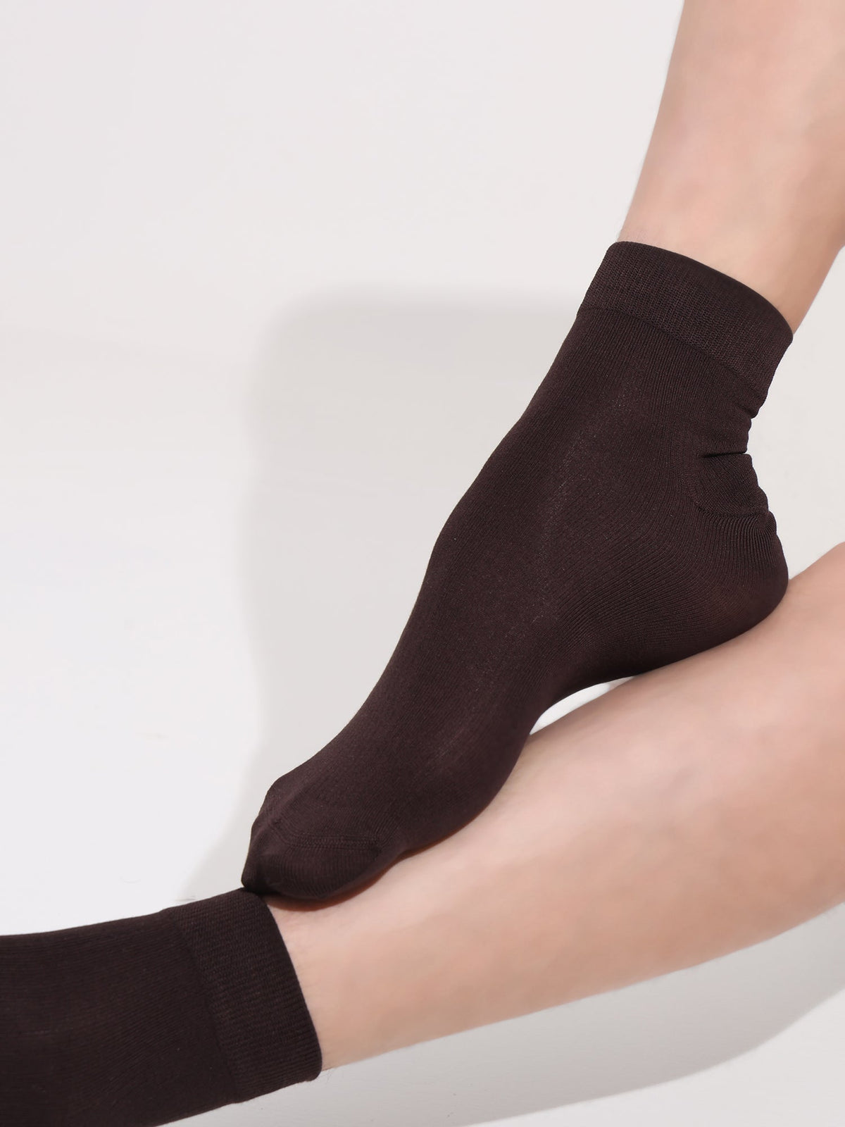 Naturefab Men's Bamboo Ankle Length socks Dark Oak (Pack of 3)-4