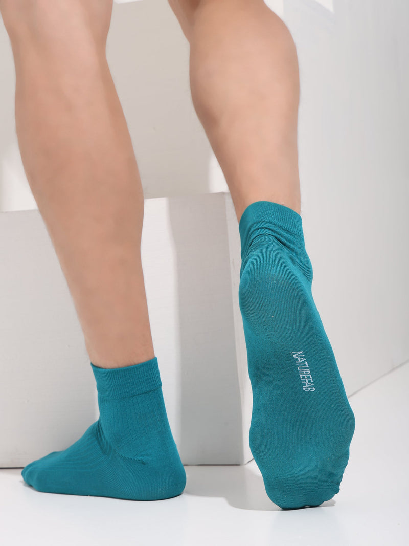 Naturefab Men's Bamboo Ankle Length socks Verdigns-3