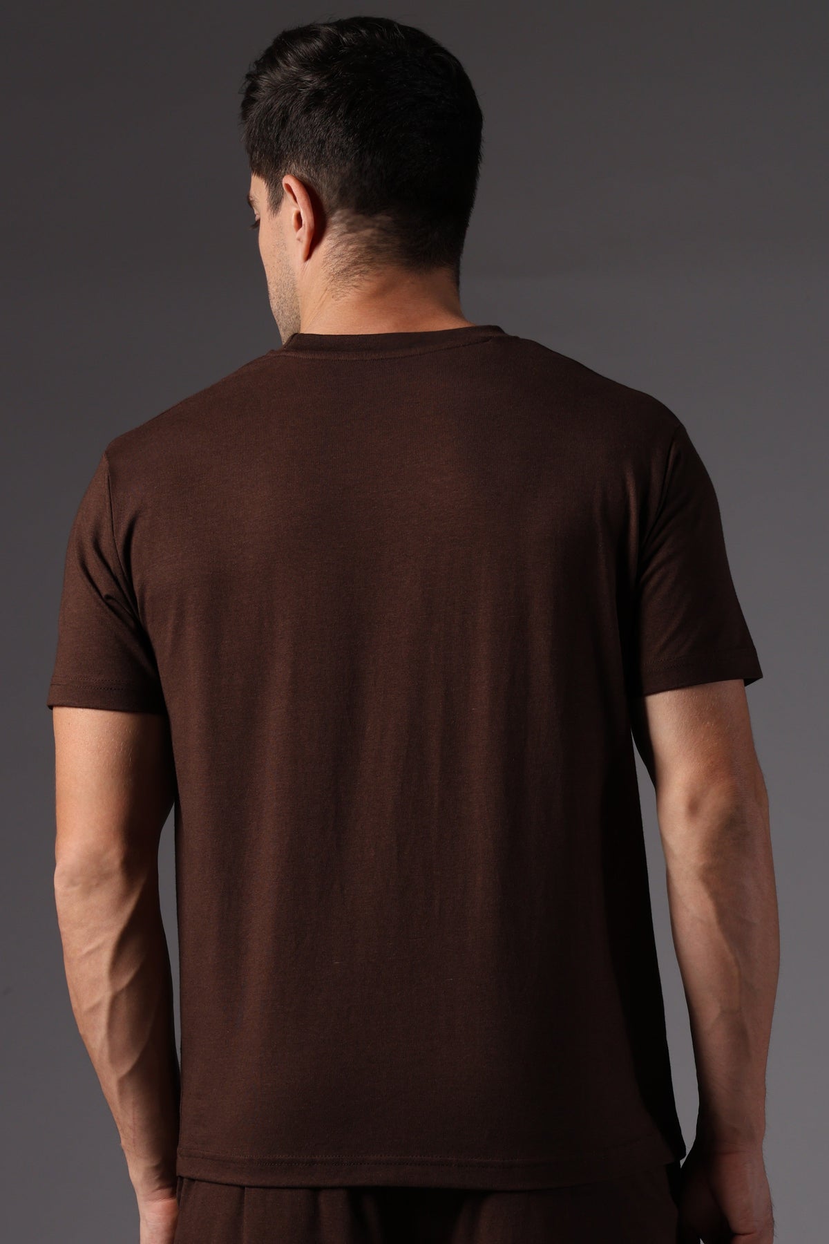 Naturefab Men's Organic Bamboo Tshirt Coffee Bean-4