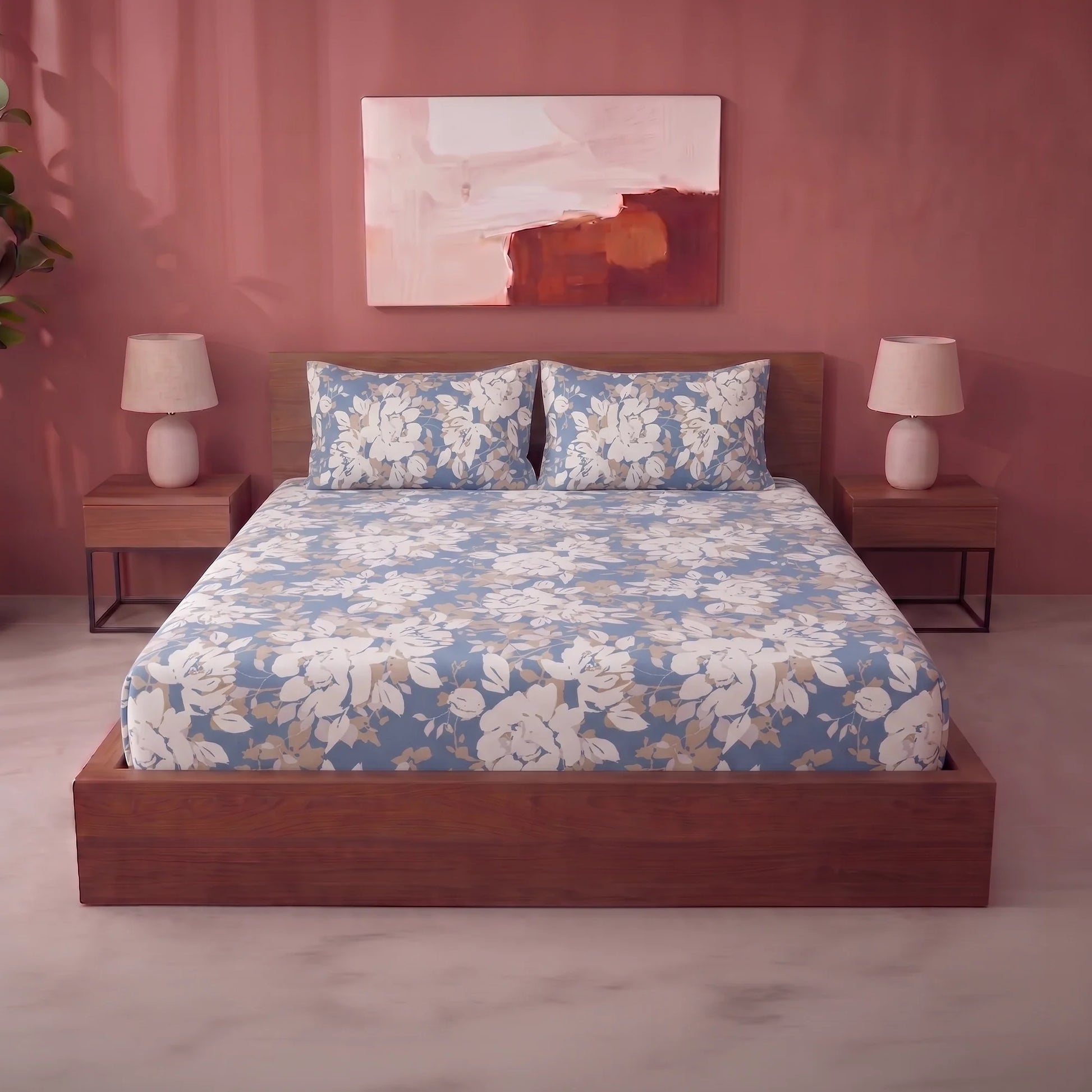 Imprimer Blossom Haze - Fitted Sheet-1