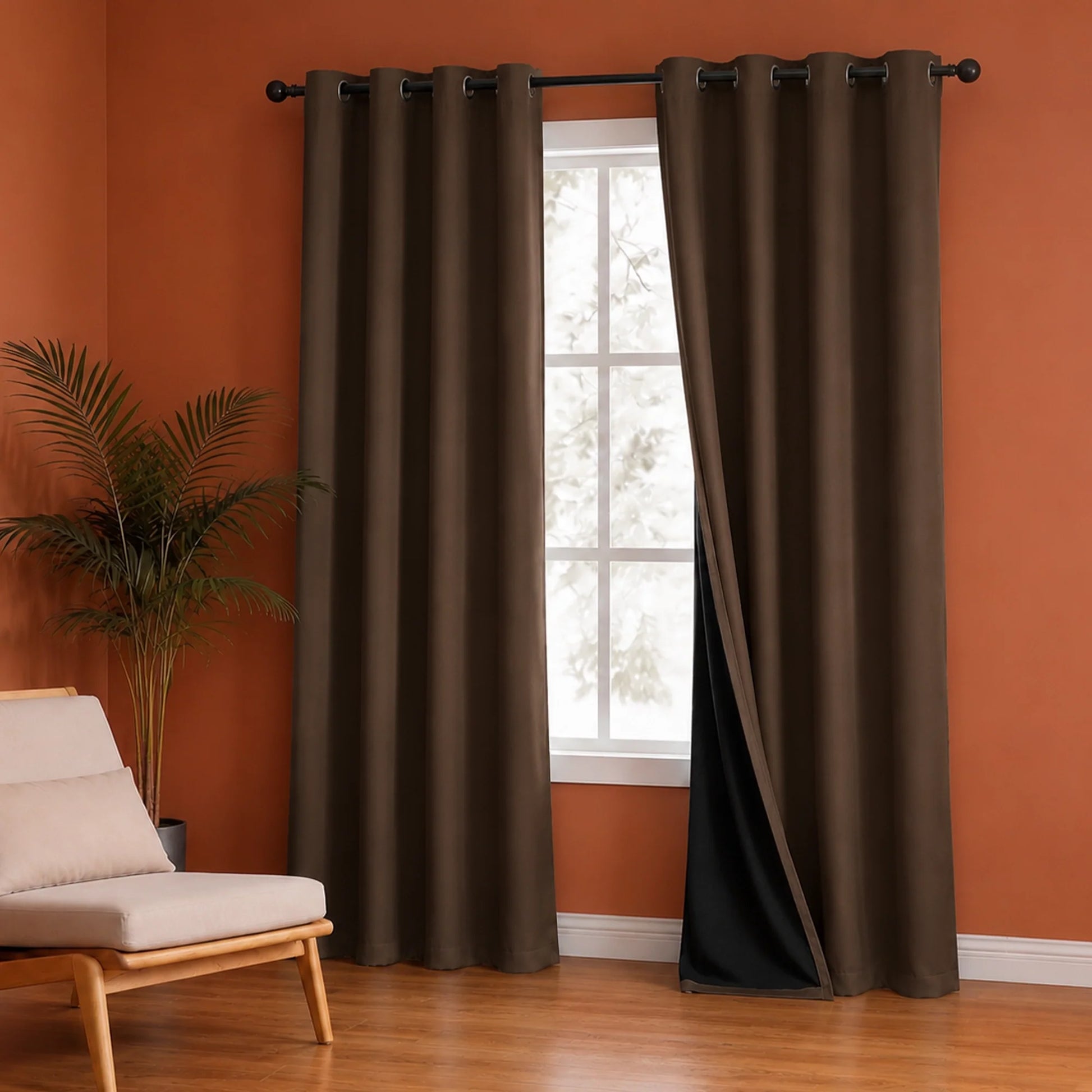 Fort Essential - Black Backing Blackout Curtain-1