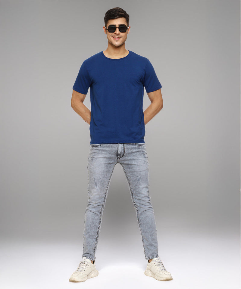 Naturefab Men's Organic Bamboo Tshirt Blue-6
