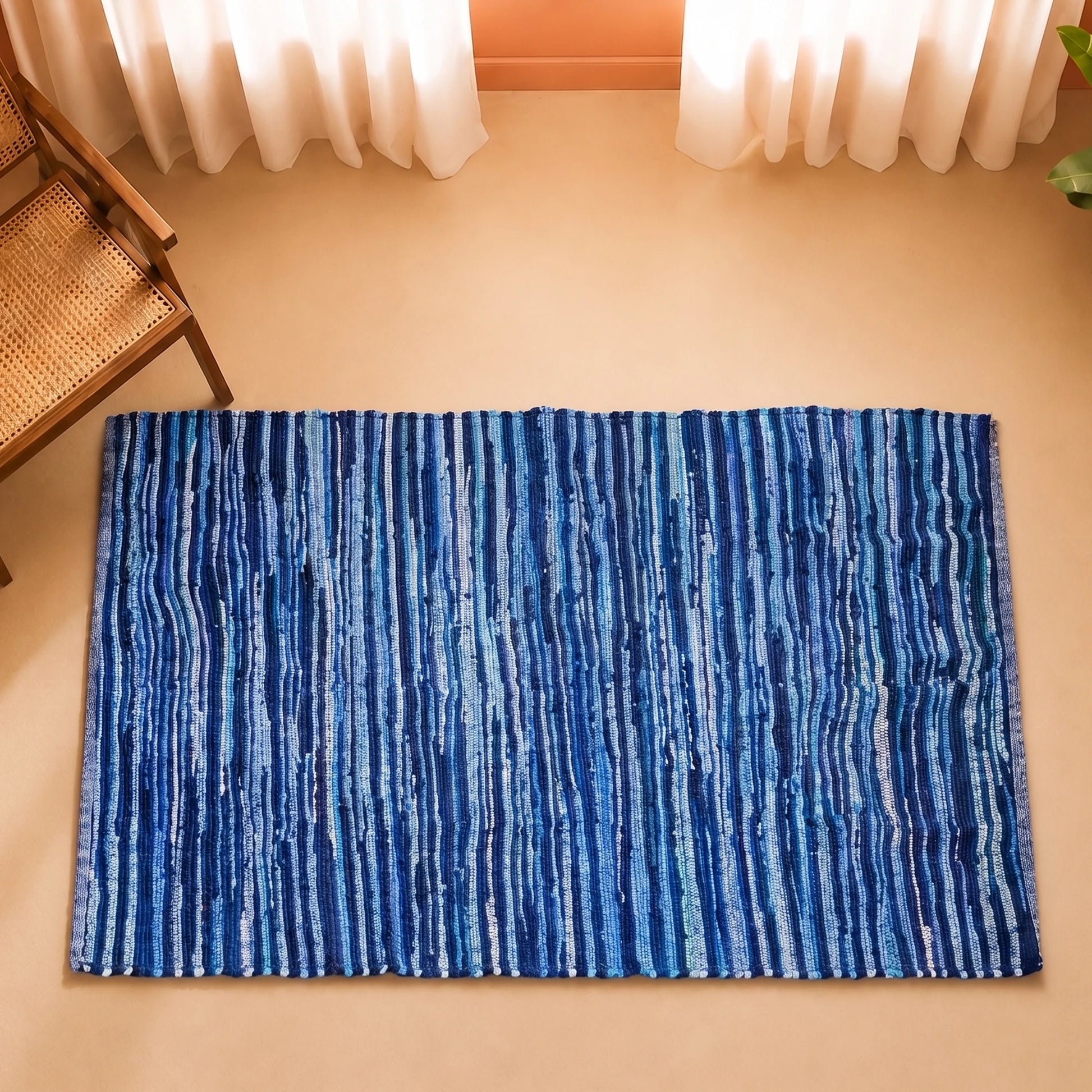 Earthology Harmony - Recycled Rug (Navy Blue)-1