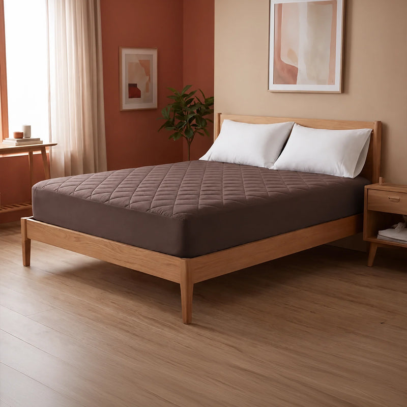 Ombre - Pure Shield Quilted Mattress Protector (Brown)-1