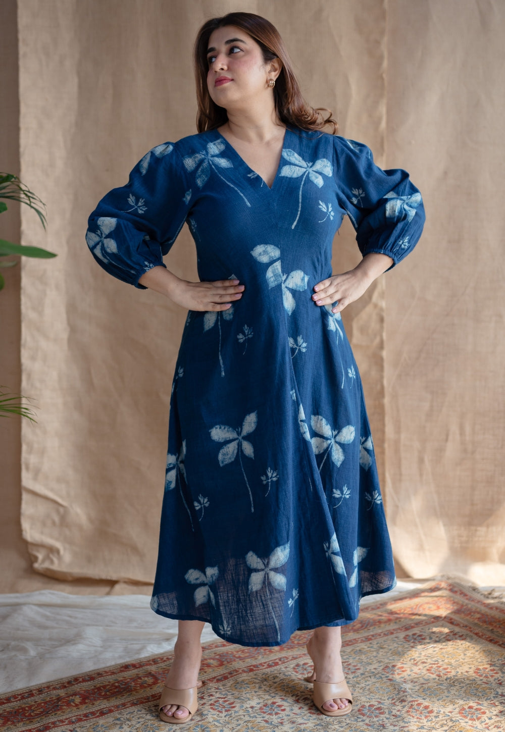 Iyana Dabu Slub Cotton Dress