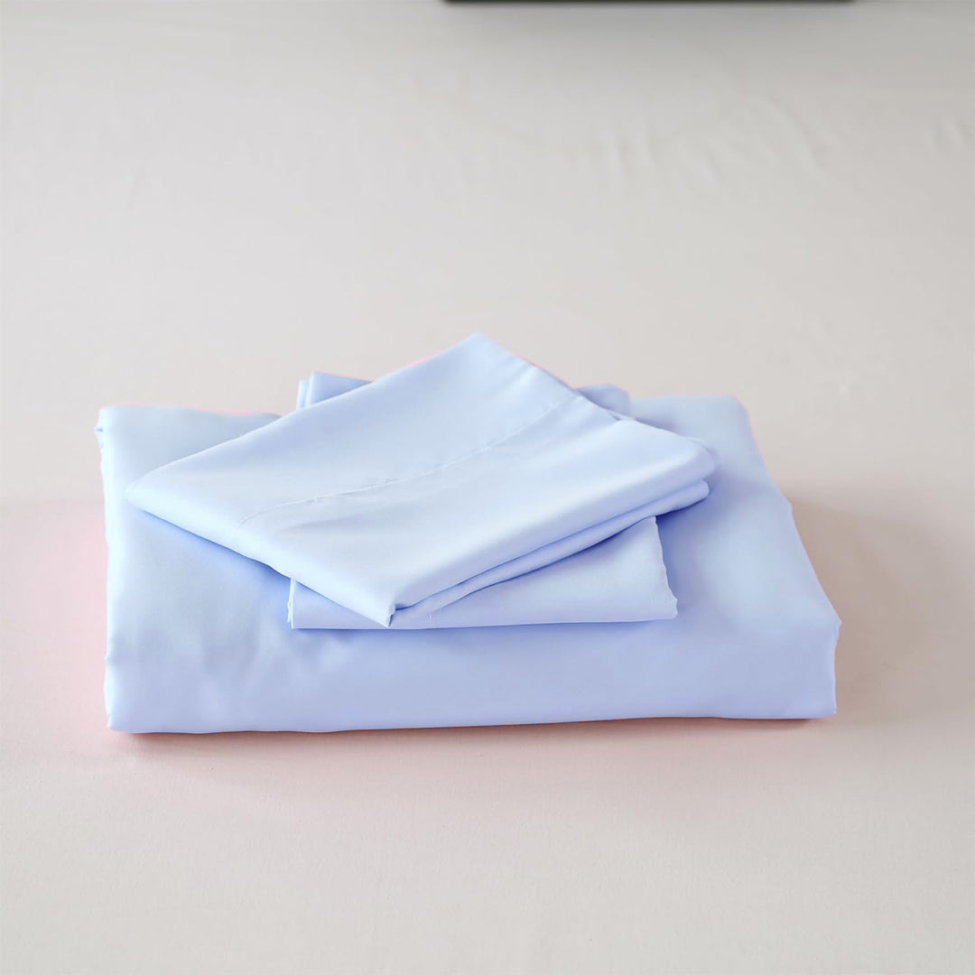 Fort Mellow - Solid Duvet Cover (Light Blue)-6