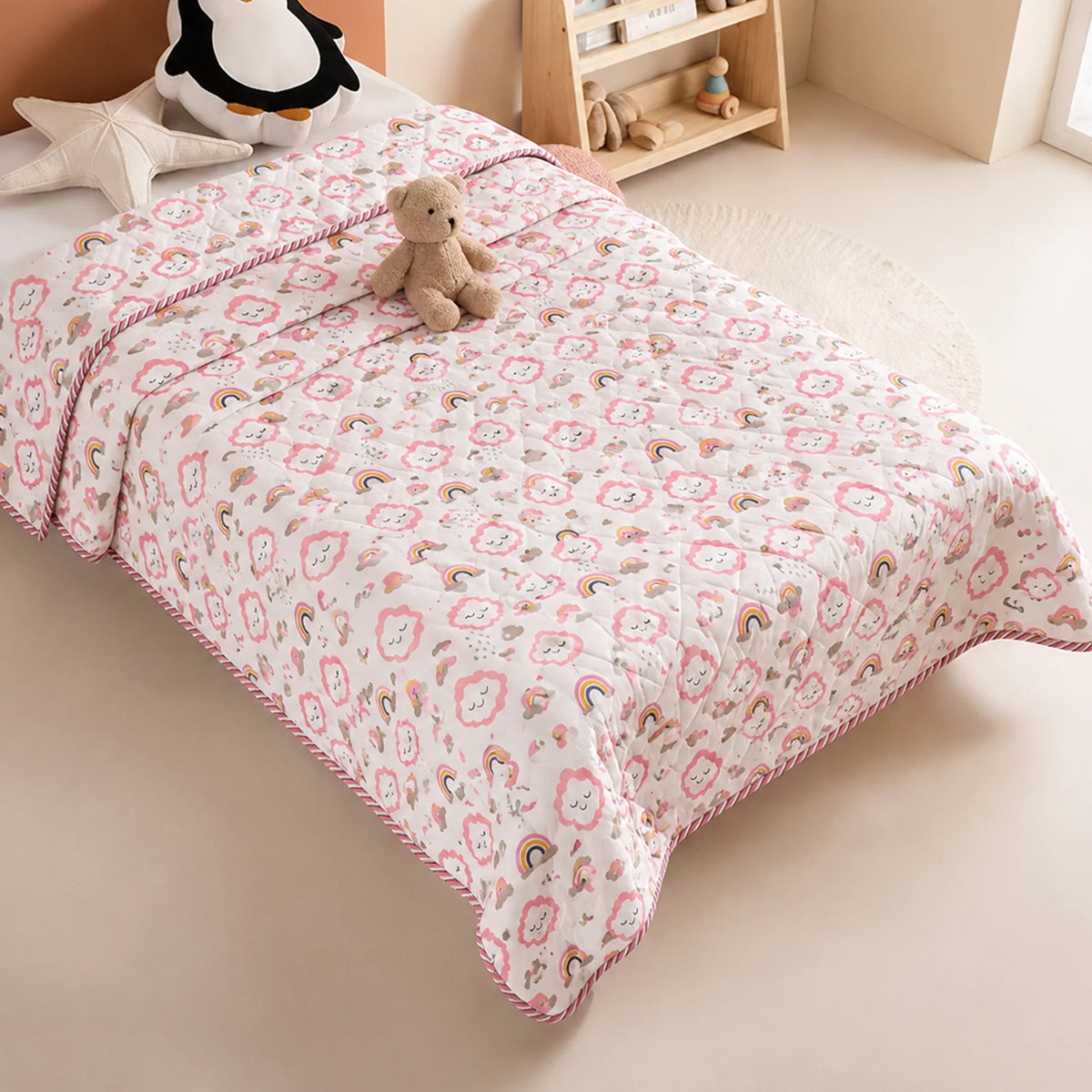 Baby Pink Cloudnine - Printed Baby Blanket