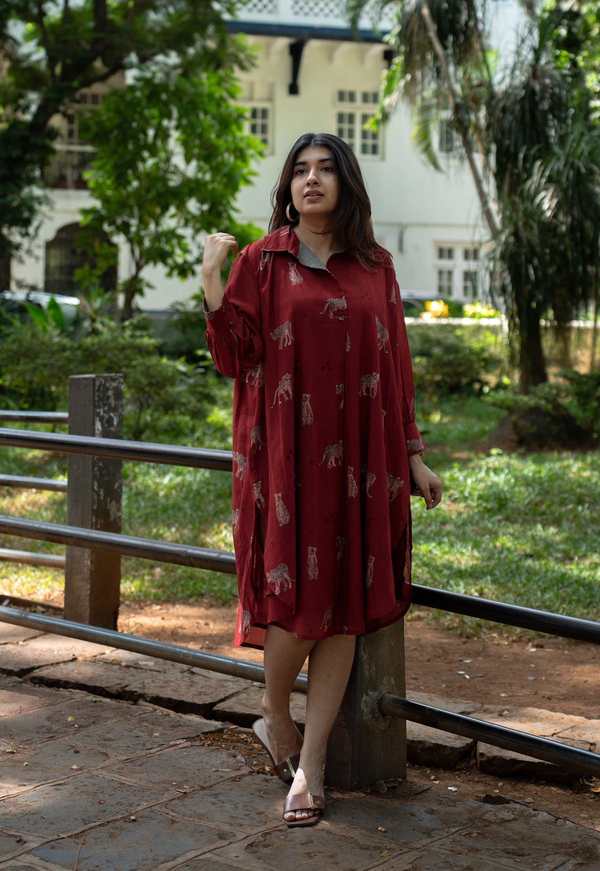Kanha Bagh MulMul Cotton Dress