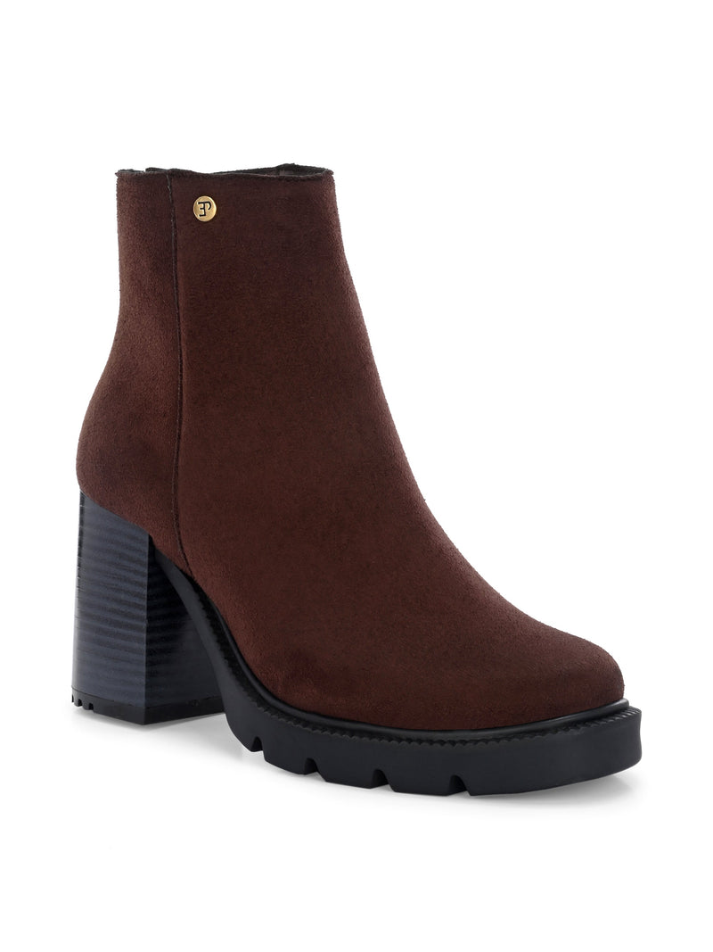 EL PASO Women Faux Leather Casual Chelsea Boots-33