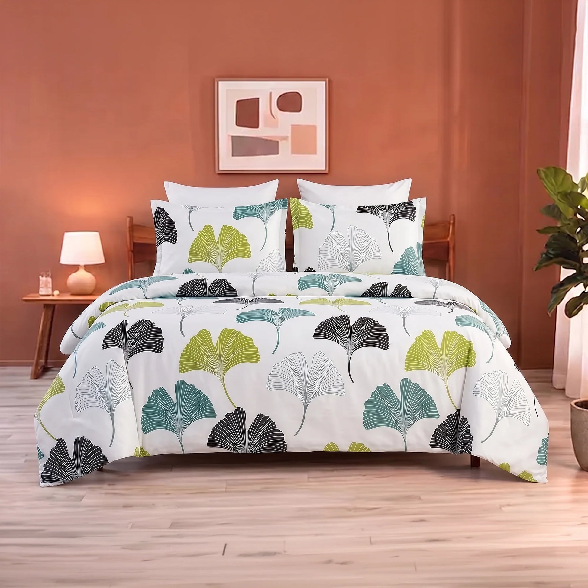 Imprimer Ginkyo - Printed Duvet Cover (Blue & Green)-1