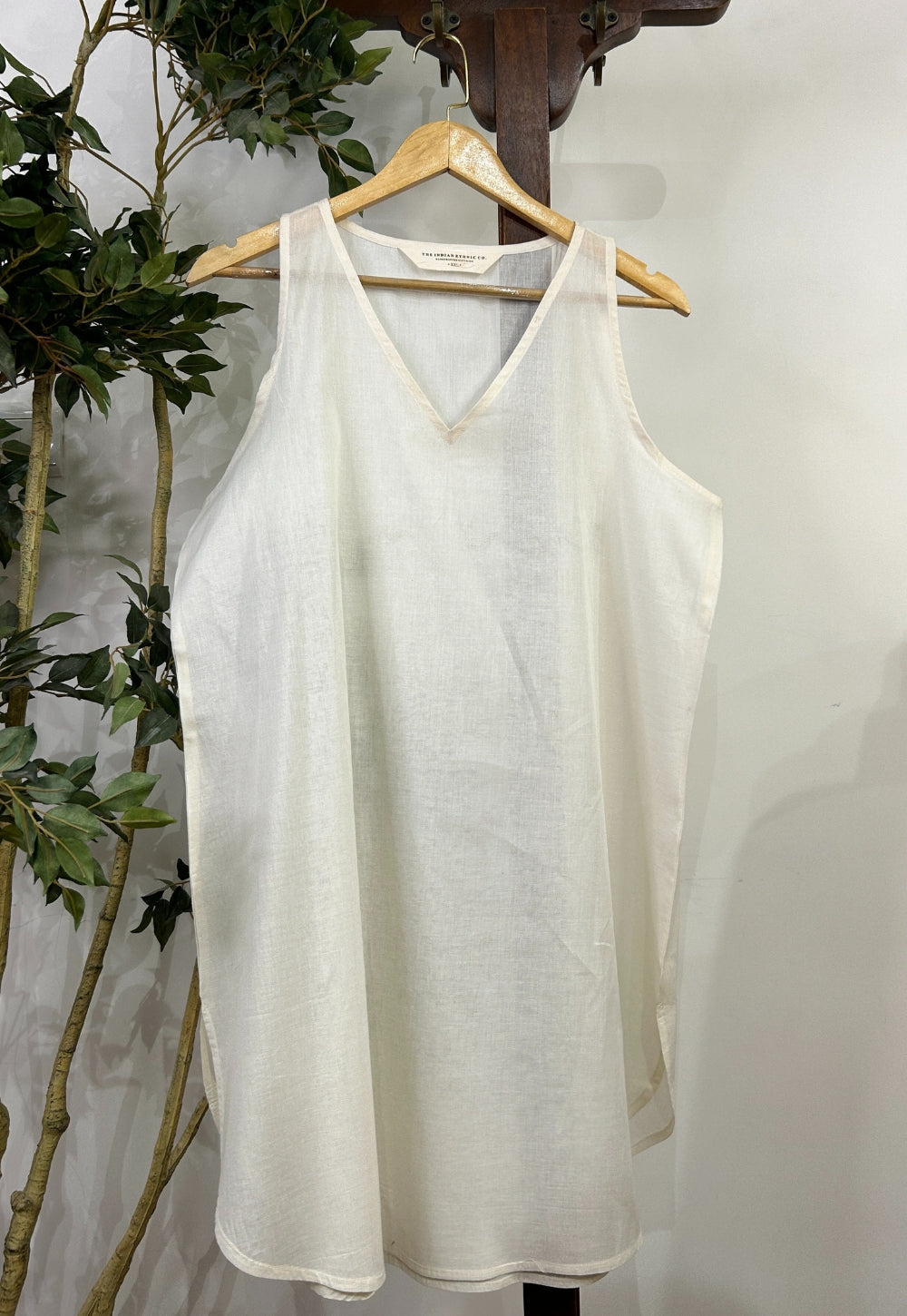 Solid Mul Cotton Straight Slip