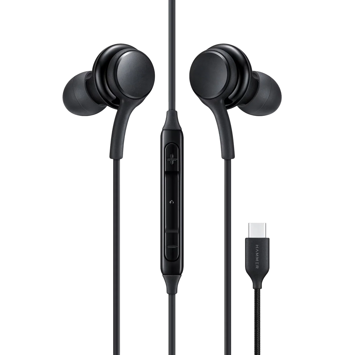Hammer Nova 5 Type C earphone with In-Line Mic and Controls (Black)-1