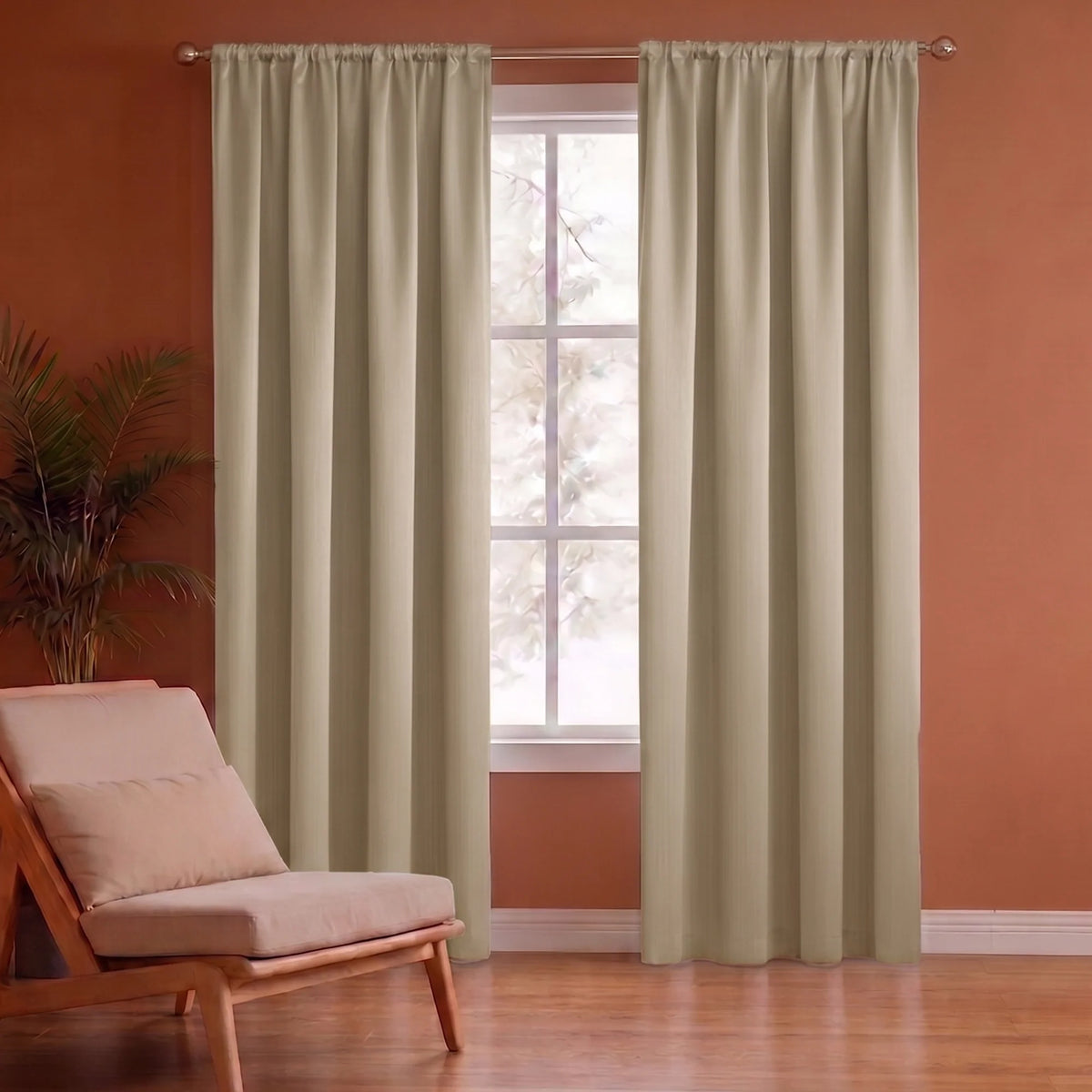 Fort Essential - Rod Pocket Blackout Curtain (Beige)
