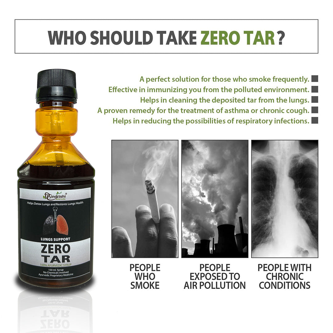 Hindrishi Zero tar Syrup for Lungs and Respiratory Tract Detox (150 ml each bottle)-3