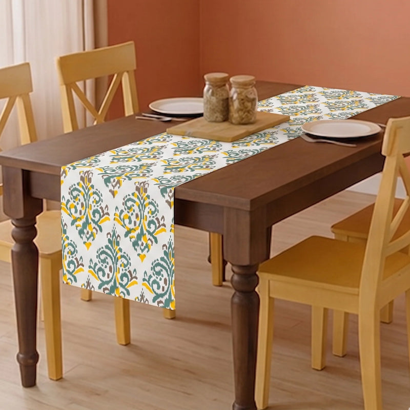 Imprimer Ikat - Printed Table Runner (Yellow)-1