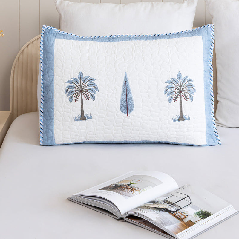 Blue Quilted Pillow Covers-7