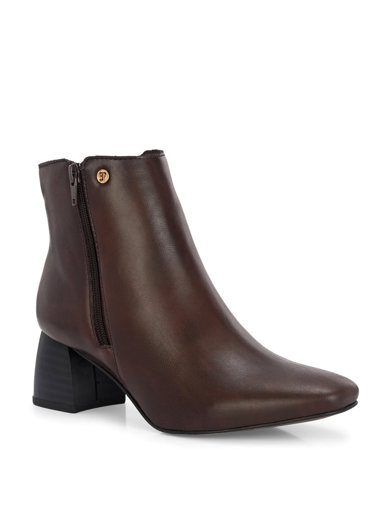 EL PASO Women Suede Faux Leather Casual Chelsea Boots-9