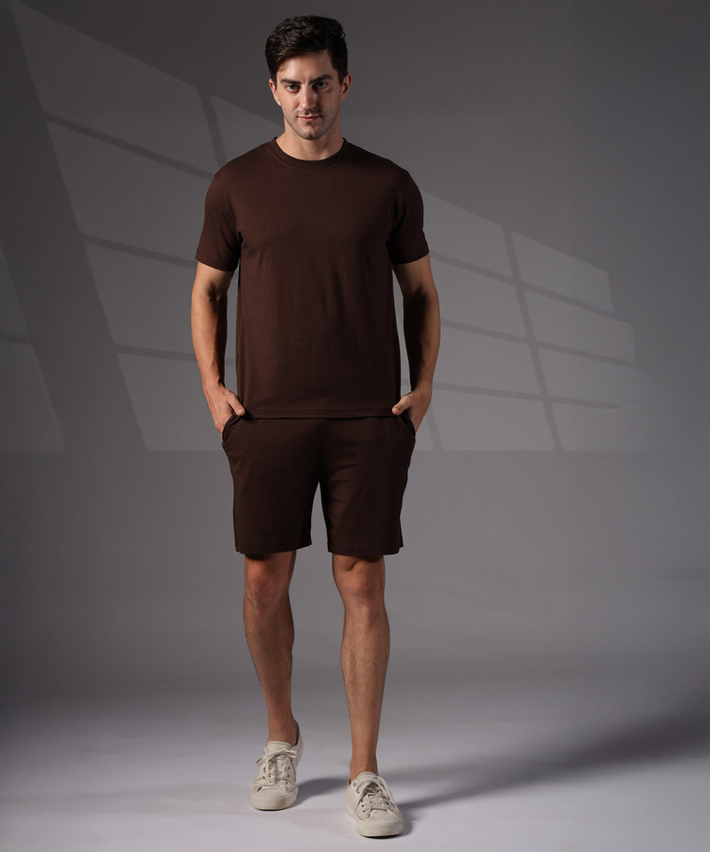 Naturefab Men's Organic Bamboo Co-ord Coffee Bean