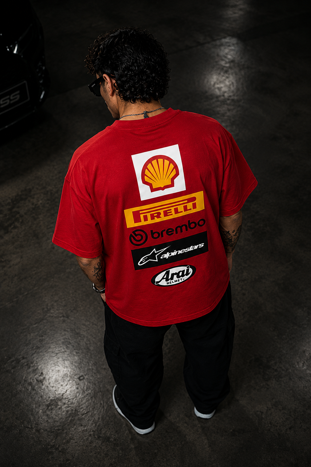 T-Shirt - Red - Race Lover - Oversized
