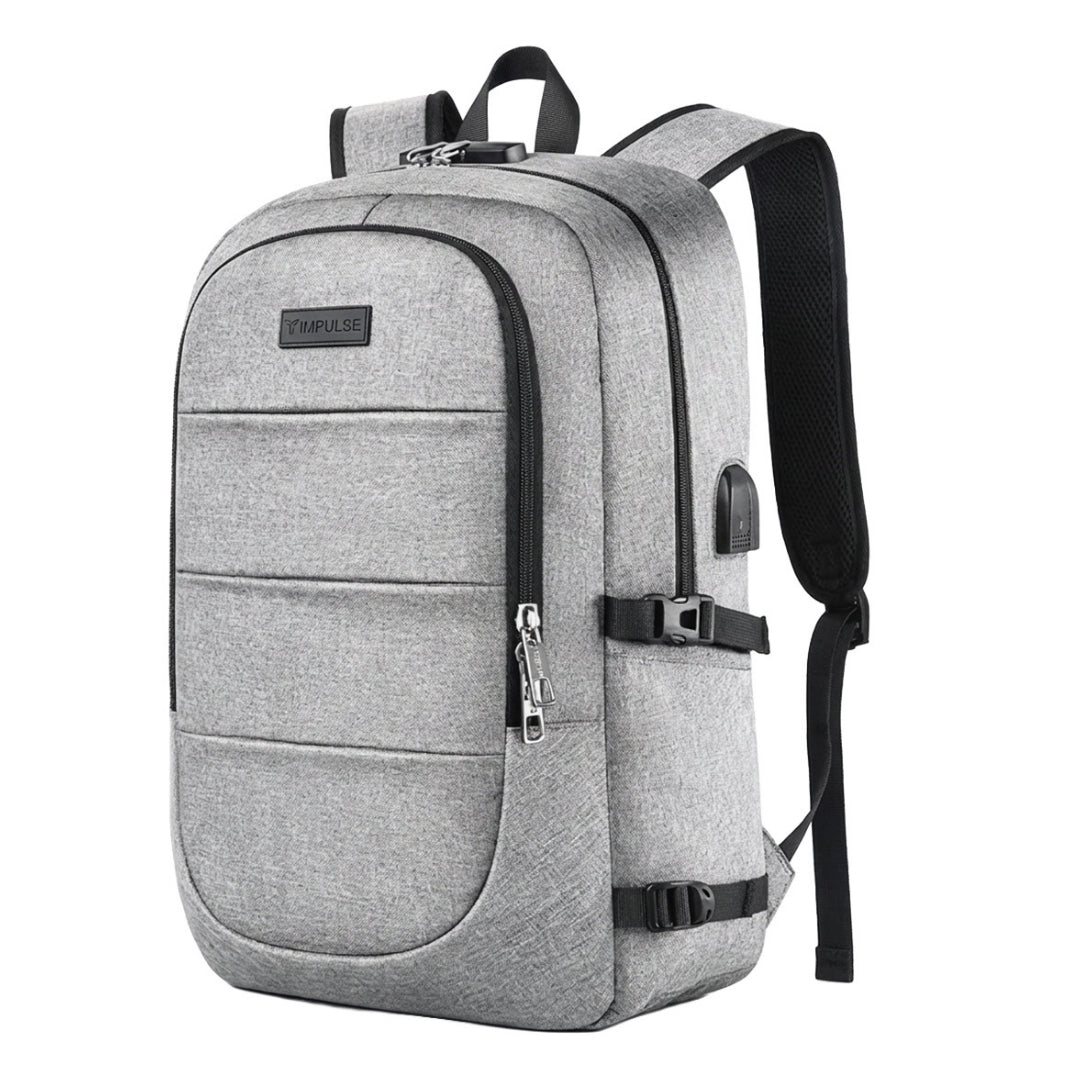 Hustle grey backpack-1
