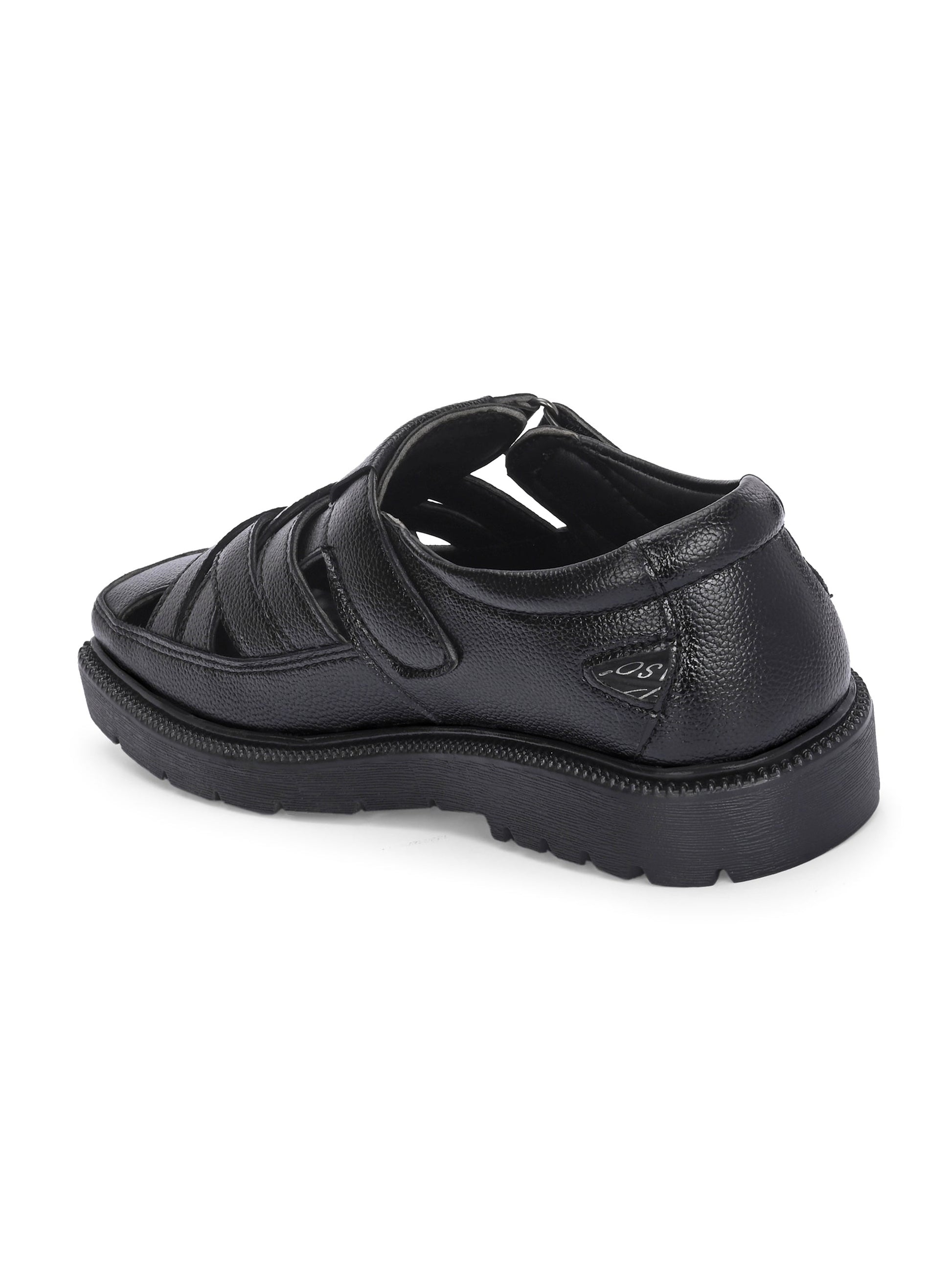 Men Shoe-Style Faux Leather Casual Slip On Sandals-4