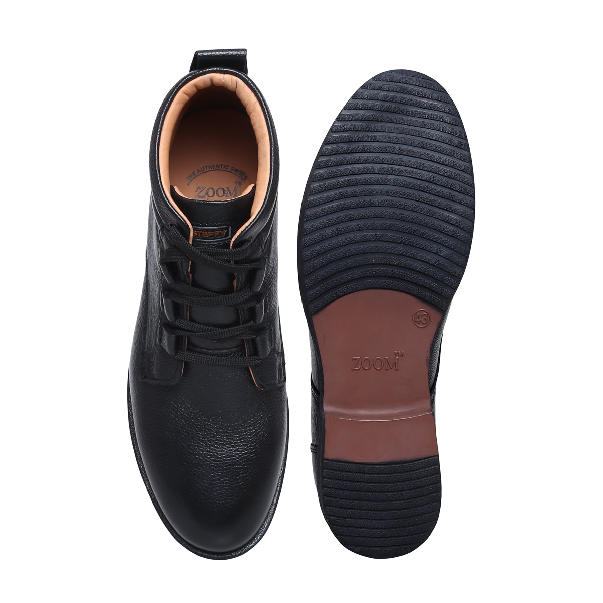 Men's High Ankle Leather Boots – D-3571 | Zoom Shoes