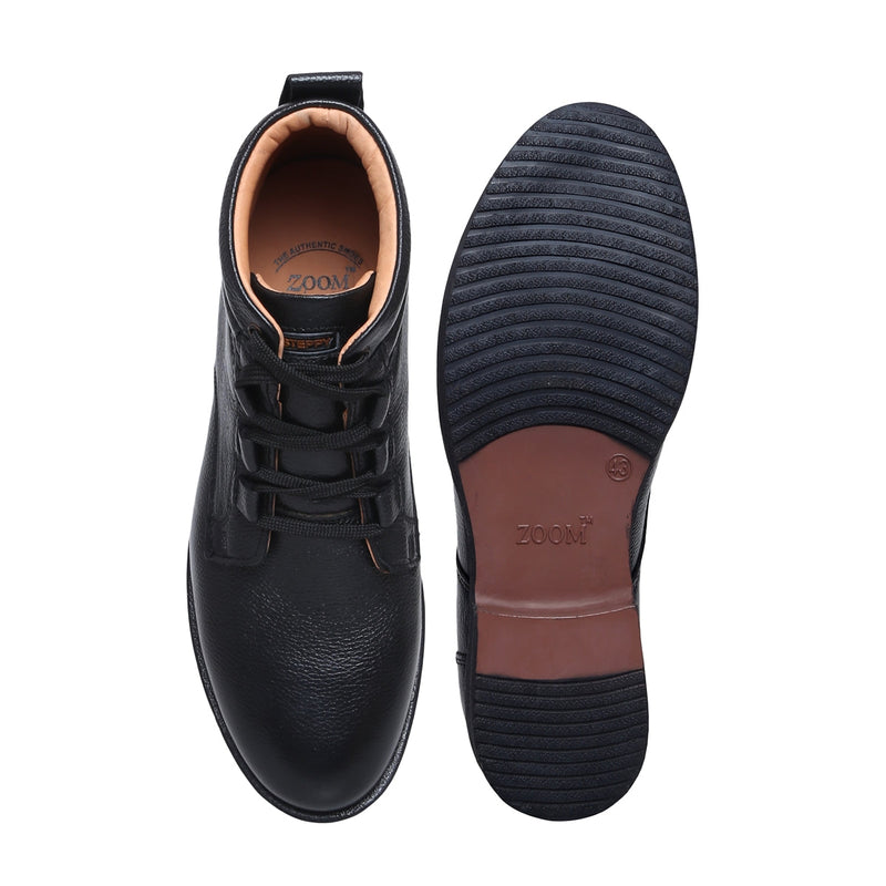 Men's High Ankle Leather Boots – D-3571 | Zoom Shoes