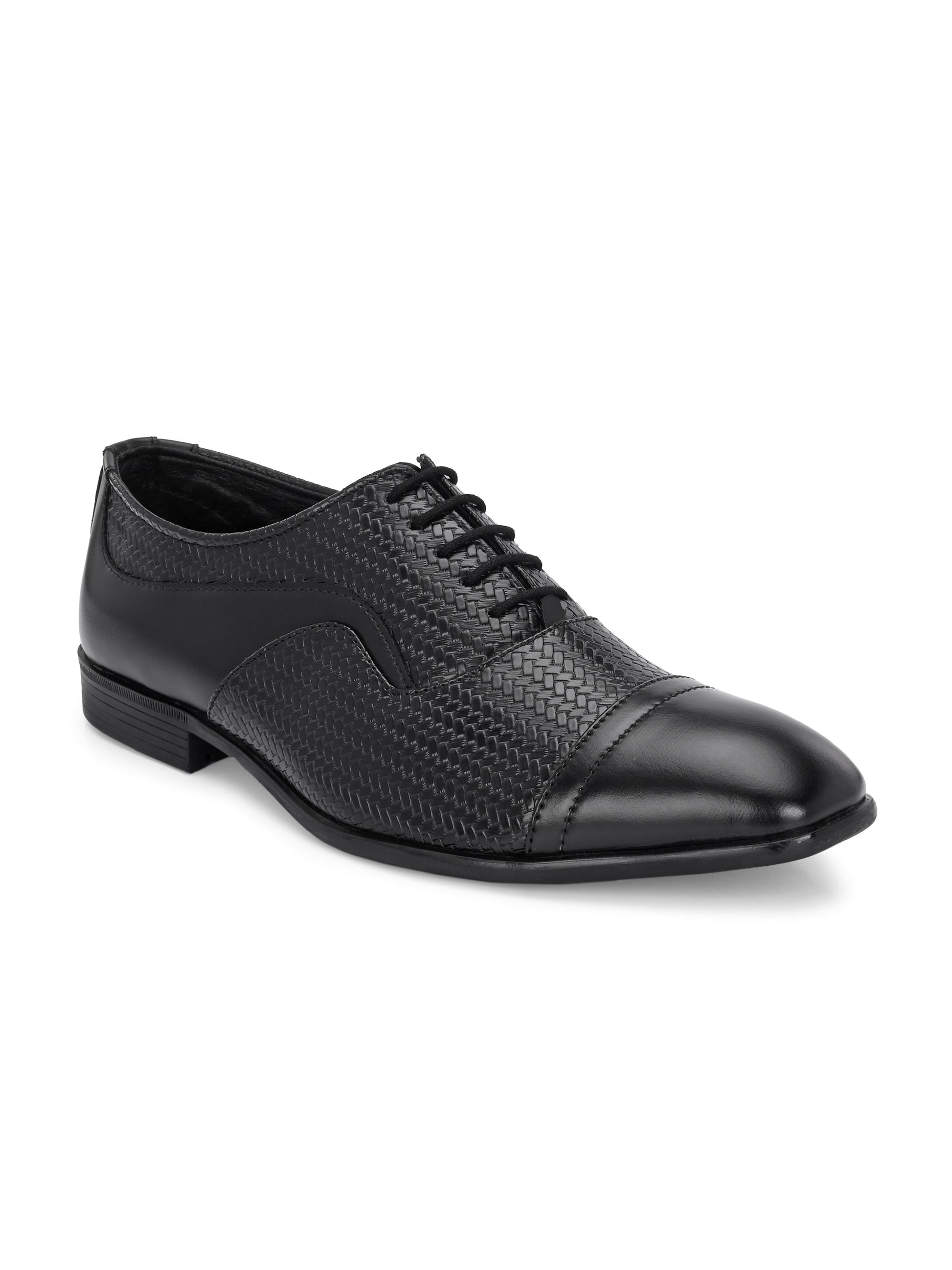 Men Textured Formal Oxfords-1