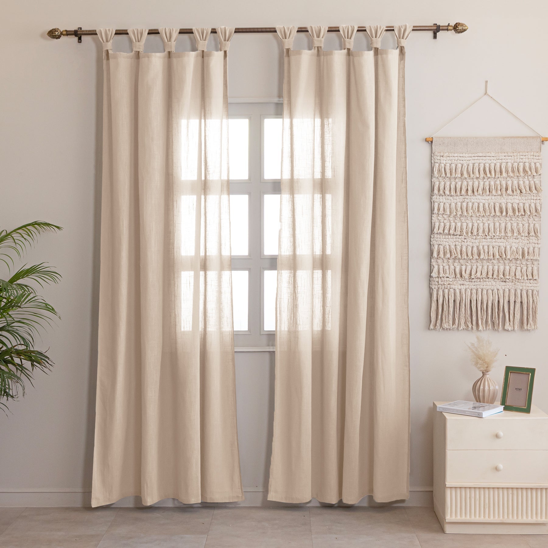 Fort Absolute - Twist Tab Top Sheer Curtain-1