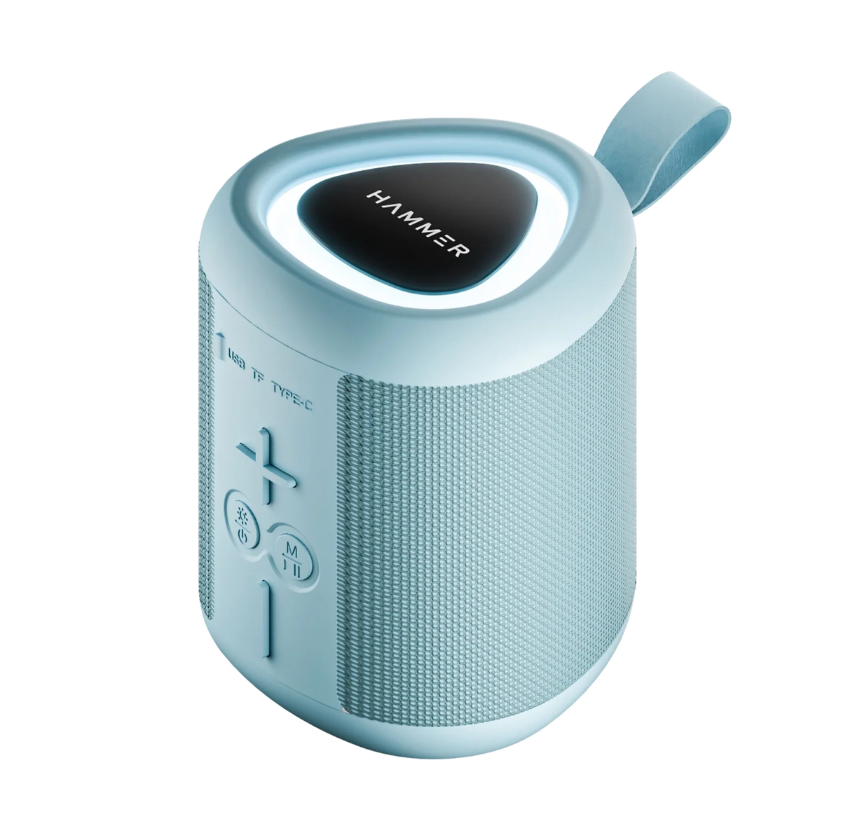 HAMMER Drop 2 8W Bluetooth Speaker, USB/TF/FM, TWS Function, Bluetooth V6.0, Type C Charging (Blue)-1