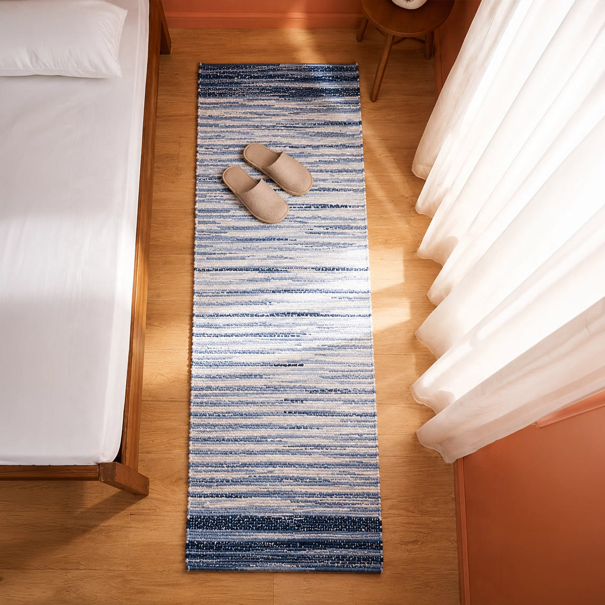 Earthology Soothe - Recycled Runner Rug (Denim Blue)