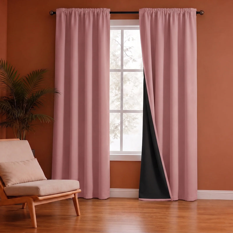 Fort Essential - Black Backing Blackout Curtain-1