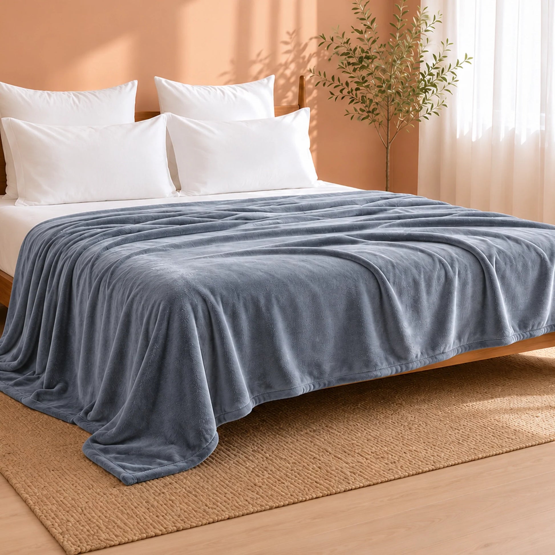 Fort Mellow - Plush Blanket (Frost Blue)-3