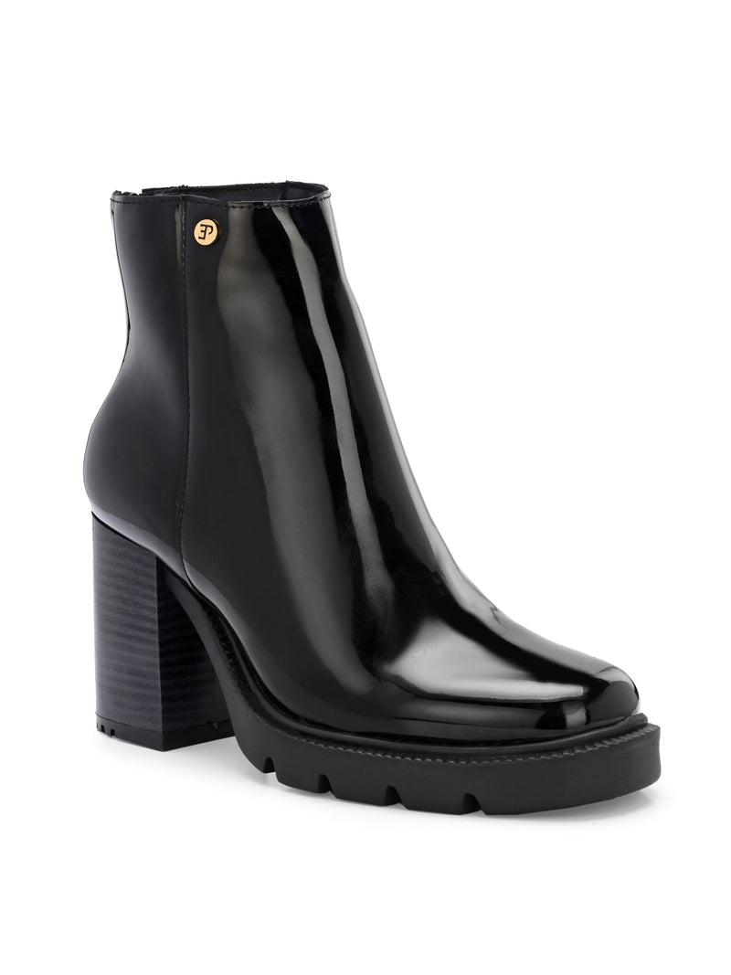 EL PASO Women Faux Leather Casual Chelsea Boots-1