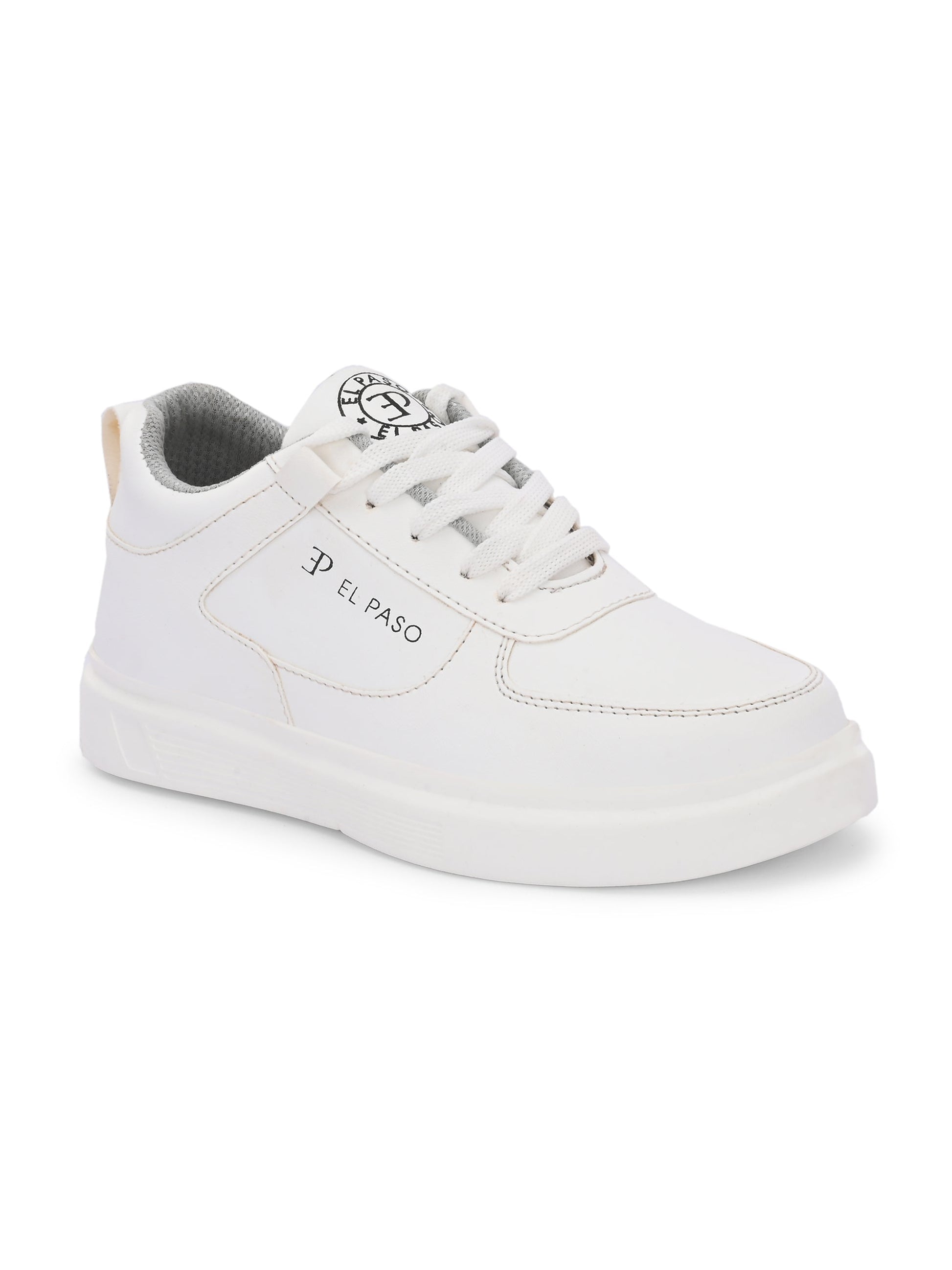 EL PASO Faux Leather Casual Lace Up Sneakers For Women-38