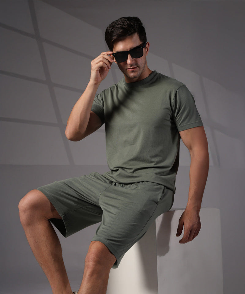 Naturefab Men's Organic Bamboo Tshirt Granite Green-6