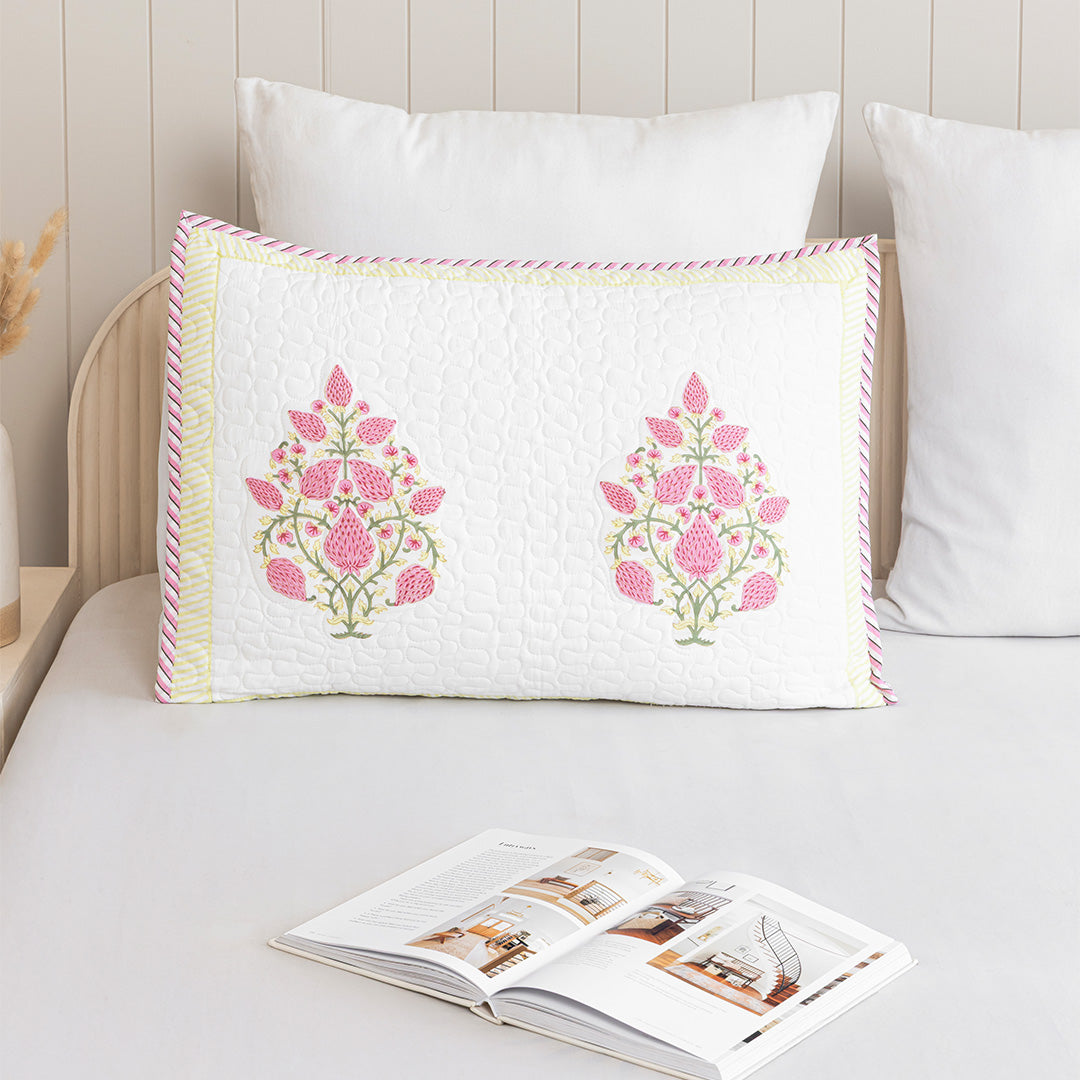 Pink Buta Quilted Pillow Covers-5