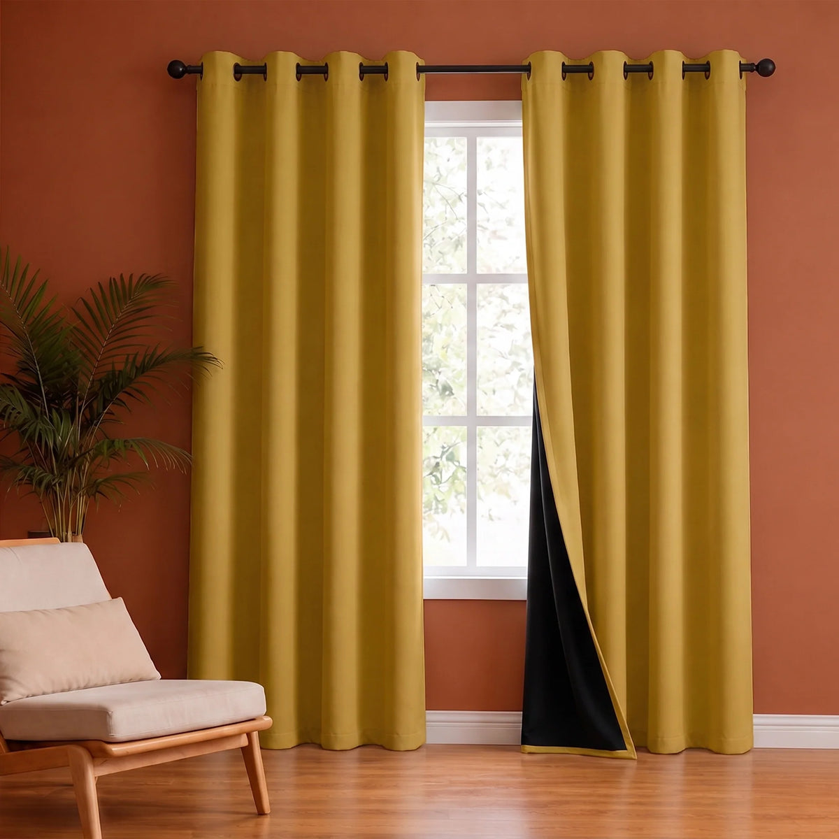 Fort Essential - Black Backing Blackout Curtain