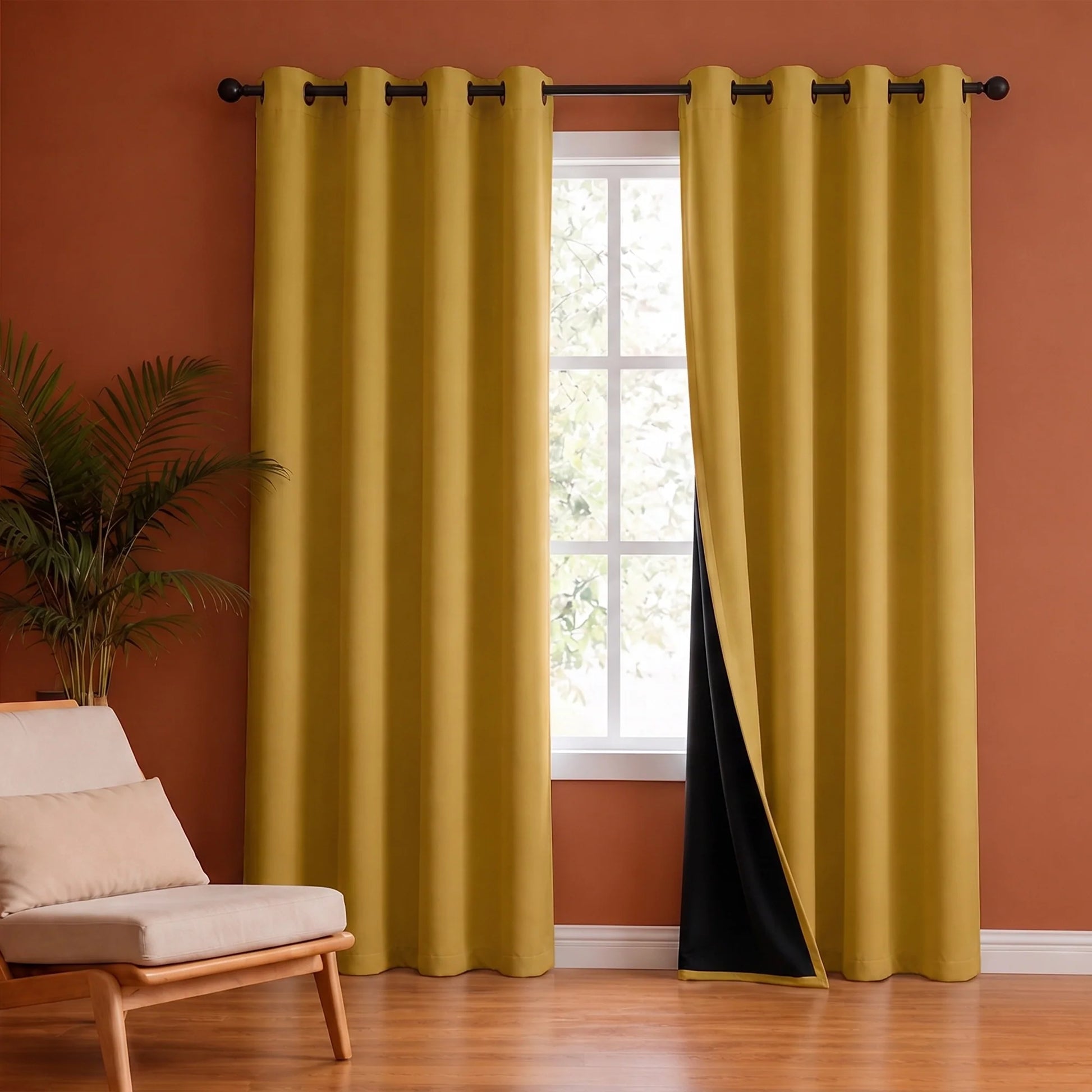 Fort Essential - Black Backing Blackout Curtain-1