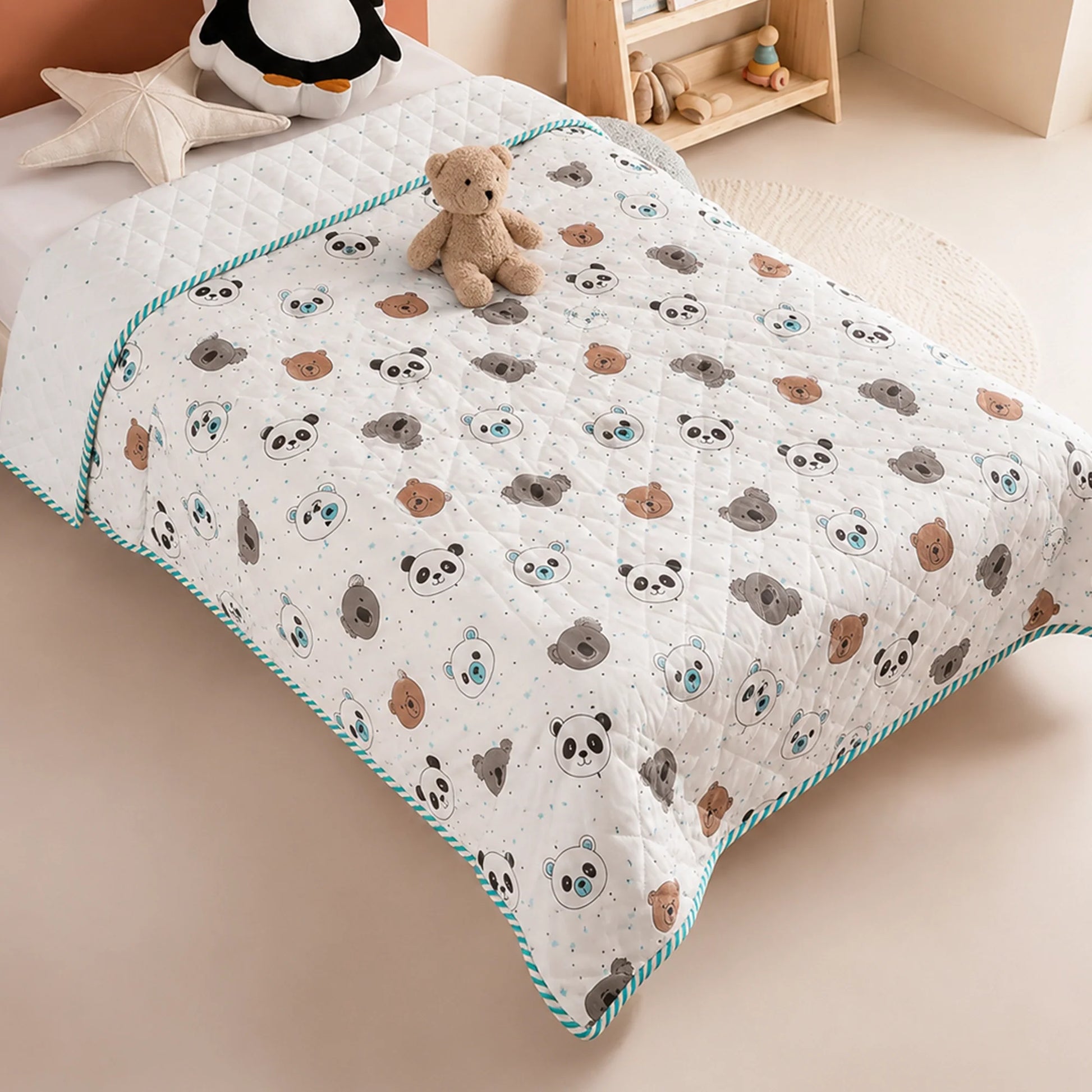 Baby Panda and Friends - Printed Baby Blanket-2