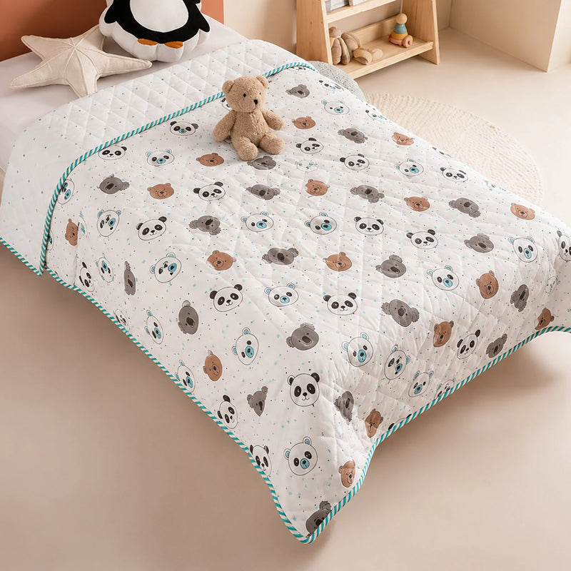 Baby Panda and Friends - Printed Baby Blanket-2