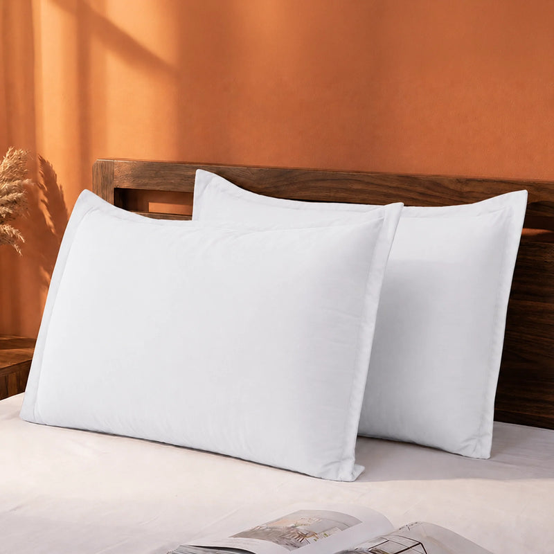Fort Nightingale - Solid Pillow Cover (White) (Bedsheet Excluded)-1